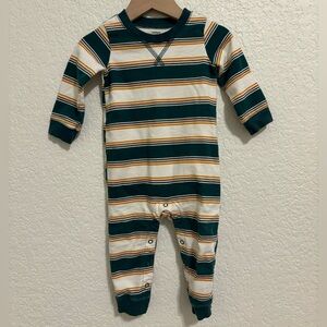 carters cotton 18 month romper snap closure striped boys
